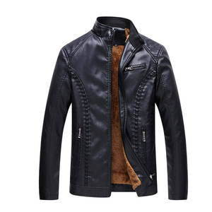 Chaqueta de Invierno de Cuero para Hombre, Diseño Moderno, Precio Económico, Color Personalizado, Estilo Único, Frente de Lona, Ecológica - Product Image 1