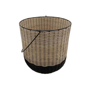 Cesta de hierro/caña de nuevo diseño en forma redonda con acabado Natural para mesa, sala de estar, cesta de almacenamiento de verduras - Product Image 5