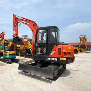Used Doosan DH55 Mini Excavator South Korea Original <b>Solar</b> 5.5T Yanmar Engine Motor Gear Core Crawler Construction Machinery - Product Image 3