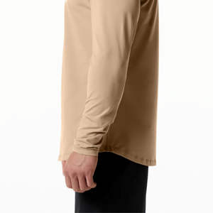 Camiseta de Hombre de Primera Calidad, 100% Algodón, Color Sólido, Corte Básico Regular, Manga Larga, Personalizable con Diseño en Blanco - Product Image 6