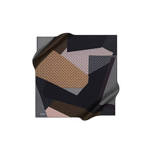 ผ้าพันคอผ้าฝ้ายผสมไหมลายดอกไม้สไตล์วินเทจ - ผ้าเช็ดหน้าออกแบบเองได้ - Product Image 1