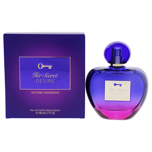 Antonio Banderas il suo desiderio segreto per le donne 2.7 oz EDT Spray con fragranza affascinante elegante forma di bottiglia - Product Image 4