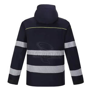 Chaquetas de Trabajo Personalizadas de Alta Calidad al por Mayor, Suministro de Fábrica, Invierno, Casuales, Cuello Alto, Logotipo Frontal, Reflectantes de Seguridad - Product Image 2