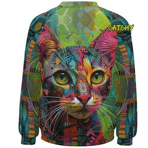 เสื้อสเวตเชิ้ตผ้าฟลีซแบบยูนิเซ็กซ์ อุ่นสบาย คอวี ทรงลำลอง สำหรับฤดูใบไม้ร่วงและฤดูหนาว รับออกแบบตามสั่ง ขายส่ง OEM - Product Image 4