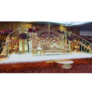 Decoración de Escenario para Bodas de Estilo Tradicional Europeo Moderno con Diseño Ligero de Metal para Eventos en Australia - Product Image 1