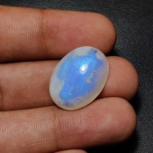 Vente en gros exclusive 100% naturel arc-en-ciel pierre de lune Cabochon mélange forme pierre précieuse bleu feu pierre de lune mélange taille Cabochon - Product Image 3