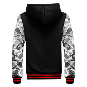 Chándal cálido con cremallera polar de manga larga para hombre más vendido, chándal de invierno de servicio OEM hecho de algodón y poliéster a la venta - Product Image 3