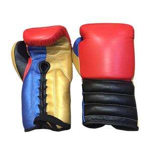 Vente en gros OEM 2025 Gants de boxe personnalisés de haute qualité Gants de combat en cuir noir à tout doigt Gants de boxe - Product Image 6