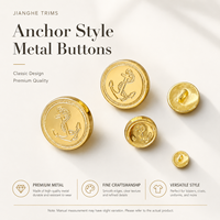 Kancing Tekan Bulat Modern Berbahan Alloy dengan Logo Kustom, Empat Bagian, untuk Jaket, Mantel, Pakaian, Tas, Aksesoris Garmen