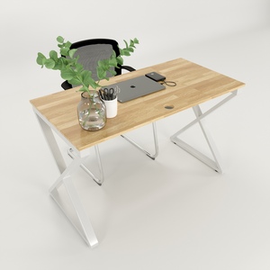 XConcept HBXC002 60x120 Assembly <b>Desk</b> Minimalist Contemporary Design Melamine Wood Computer Table for Office or Bedroom Use - Product Image 2