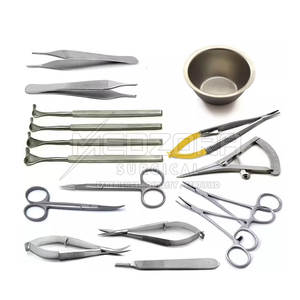 Juego de instrumentos quirúrgicos de blefaroplastia Manual profesional para procedimientos de párpados Acero inoxidable reutilizable y ecológico - Product Image 1