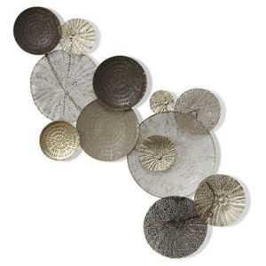 Decoración de Pared de Metal con Hojas de Ginkgo Doradas Creativas, Arte de Pared de Metal Redondo, Escultura de Arte de Pared de Hierro de Lujo al Precio Más Bajo - Product Image 4