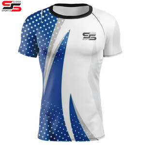 OEM Design Compression <b>MMA</b> <b>Rash</b> <b>Guard</b> Custom Logo Heat-Transfer Printed Breathable Anti-UV Unisex <b>Rash</b> <b>Guard</b> - Product Image 3