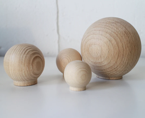 Perillas de madera Muebles y perillas Precio asequible Gabinete de cocina Perilla de madera redonda Manija para muebles - Product Image 6