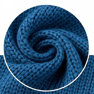 Pull en laine acrylique tricoté par ordinateur pour hommes Pull d'hiver doux et chaud Col rond à manches longues Tricots pour le bureau et l'extérieur. - Product Image 5