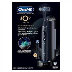 Cepillo de Dientes Eléctrico Recargable Oral-B IO Series 9 Negro (2) Limpieza Definitiva (1) Cuidado Suave IPX8 Silicona Médica Impermeable - Product Image 1