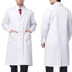 Precio al por mayor Bata de laboratorio médico 100% algodón Bata de laboratorio médico ligera - Product Image 4