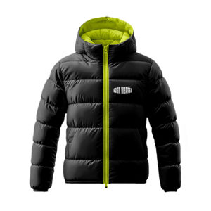 เสื้อแจ็กเก็ตทรงปลาปักเป้าฤดูหนาวของผู้ชายคอตั้งกระเป๋ากันกระแทกด้านข้างขนาดใหญ่มีโลโก้ตามต้องการ - Product Image 3