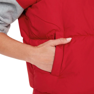 Chaleco Acolchado de Invierno para Mujer, Cierre de Cremallera, Relleno de Algodón, Nailon, Sin Mangas, Talla Grande, Transpirable, OEM - Product Image 3