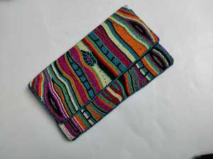 คลัทช์ปักหลากสีที่ทันสมัยกับงานหินเลียนแบบผีเสื้อแนววินเทจสีทึบชุดสายโซ่กระเป๋าสุดสวย - Product Image 5