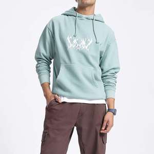 Sudadera con Capucha Extra Grande Personalizada con Lavado Ácido para Hombre, Estampado Gráfico de Dragón, Algodón Grueso Transpirable, Sudadera Informal de Calle, Pakistán - Product Image 3