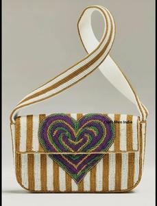 Nouveauté 2026 Sac de luxe brodé de perles, style personnalisable et sac à main Mardi Gras - Product Image 3