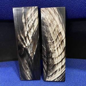 Bloc de corne de buffle naturelle de haute qualité, noir, rectangulaire, pour manche de couteau, plaque, style animal, artisanat brut, décoration intérieure - Product Image 2