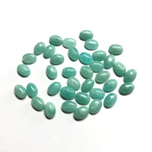 หินอเมซอนทรงวงรีขนาด7x9มม. เกรด AAA แบบหลวมได้รับการรับรองจากอเมซอน - Product Image 3