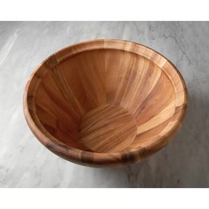 Cuencos con cuchara Best Seller Cuenco de madera natural hecho a mano Cuenco de madera para servir Color de madera natural - Product Image 2