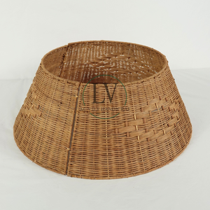 2025 <b>Christmas</b> <b>Tree</b> Collar Decorations Farmhouse Rattan <b>for</b> Home and Party Wholesale From Vietnam - Product Image 5