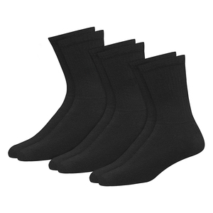 Top vente taille personnalisée hauteur d'équipage chaussettes de sports d'hiver tissu de haute qualité-vente directe d'usine couleur noire anti-dérapant sueur - Product Image 5