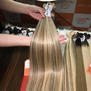 Producto caliente 6-34 pulgadas Trama Extensiones de cabello humano recto Paquetes de Peluca de color resaltado - Product Image 3