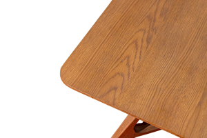 Mesa de centro cuadrada en roble blanco, estilo japonés - Product Image 4