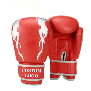 Guantes de boxeo de cuero PVC/PU personalizados para adultos de 6oz a 16oz de tamaños para entrenamiento y lucha MMA OEM aceptable - Product Image 3