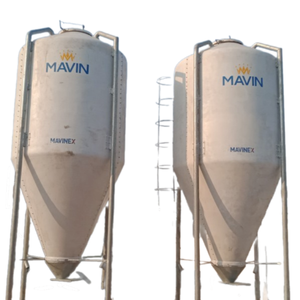 Silo d'alimentation à vendre Fibre de verre acier inoxydable Vietnam fabricant pas cher prix stockage des aliments Silos pour porcs - Product Image 3