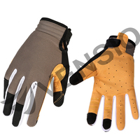 Gants de motocross MX MTB sur mesure de qualité supérieure, respirants, en cuir, imperméables, compatibles écran tactile, doigts entiers, logo personnalisé, course