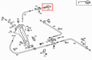 คันโยกเบรกมือสำหรับจอดรถใช้ได้กับรถเบนซ์รุ่น W140 C140 1992-1999 W140 A1404270720 OEM - Product Image 4