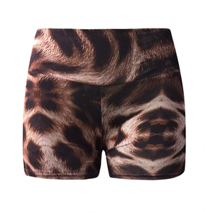 Short respirant en tissu élasthanne polyester et nylon imprimé par sublimation pour femme Short à séchage rapide pour femme avec volants - Product Image 1