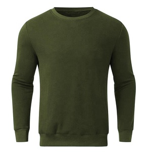 Sweat-shirt à col rond unisexe en coton French Terry 380 g/m² en gros, sweat-shirt uni pour homme, thermique unisexe - Product Image 5