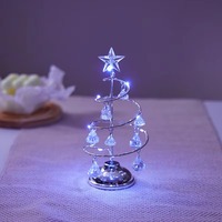 Luxuriöses Messing mit kristall verzierten Elementen Weihnachts baum für stilvolle Haupt dekorationen Einweihung sparty Geschenk
