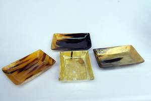 Vente en gros de bol décoratif en corne de buffle naturelle de style moderne fait à la main plateau de service poli de haute qualité prix compétitif inde - Product Image 5