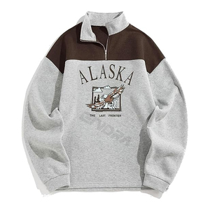 Jersey de poliéster 100% para hombre de alta calidad, Sudadera con cuello redondo, sudadera recortada, tamaño personalizado, estampado 3D, tela polar al por mayor - Product Image 1