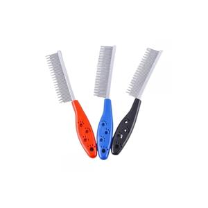 Spazzola per toelettatura a denti singoli lati in metallo per animali domestici - Product Image 2