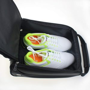 Bolsa organizadora de zapatos de golf de poliéster compacto con cuerda y cierre de cremallera fácil de usar para eventos deportivos y viajes de fin de semana - Product Image 1