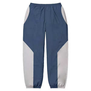 Conjunto de chándal cortavientos de dos piezas Ropa de entrenamiento de poliéster reflectante impermeable Chándal de bloque de color - Product Image 4