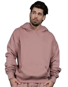 เสื้อมีฮู้ดลำลองสำหรับผู้ชายผ้า60% มีฮู้ดเสื้อกันหนาวมีฮู้ดผ้าโพลีเอสเตอร์ผ้า40% แห้งเร็วพิเศษโลโก้กำหนดเอง400 GSM - Product Image 3