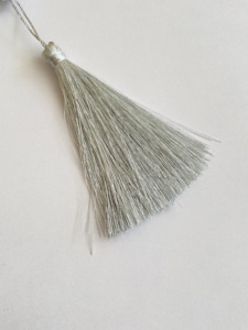 ผ้าม่านผ้าทอสำหรับตกแต่งเสื้อผ้าในบ้านพู่สีเงินสีทองปรับขนาดได้ - Product Image 3