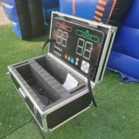 4MX4MX2.8M populaire nouveau système de jeu interactif extérieur gonflables jeu de tir sportif avec lumière IPS