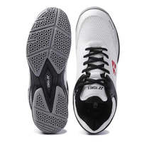 Chaussures de badminton professionnelles pour hommes Hy Ultra, taille personnalisée, blanc/noir, semelle intermédiaire en EVA, à lacets, doublure en mesh, caoutchouc, été
