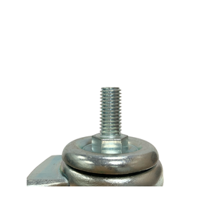 Rueda de freno de rodamiento de bolas de nailon blanco de 2,5 pulgadas de Servicio Ligero - Product Image 3